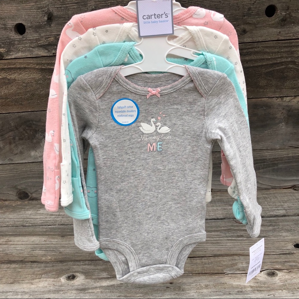 CARTER’S little baby basics 4-pack onesies